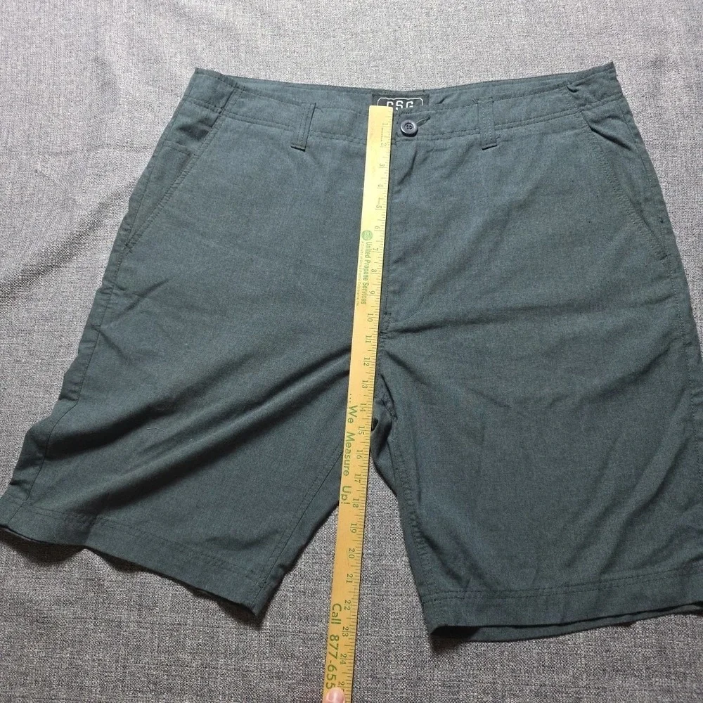 CGS Champs Sports Gear Shorts Mens 40 Grey Chino Zip Button Pocketed Men